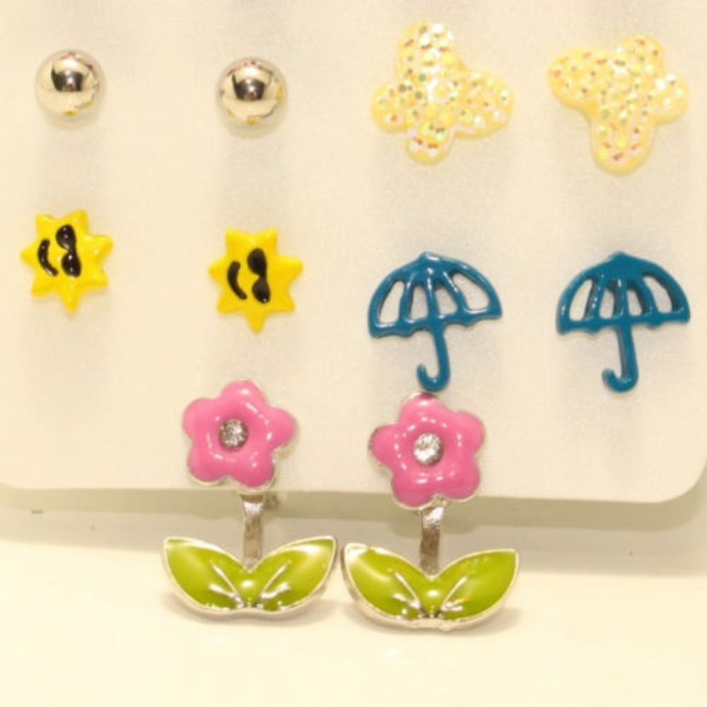 LAST CHANCE!  The Children's Place Girls Stud Earring Set NEW - Picture 4 of 6